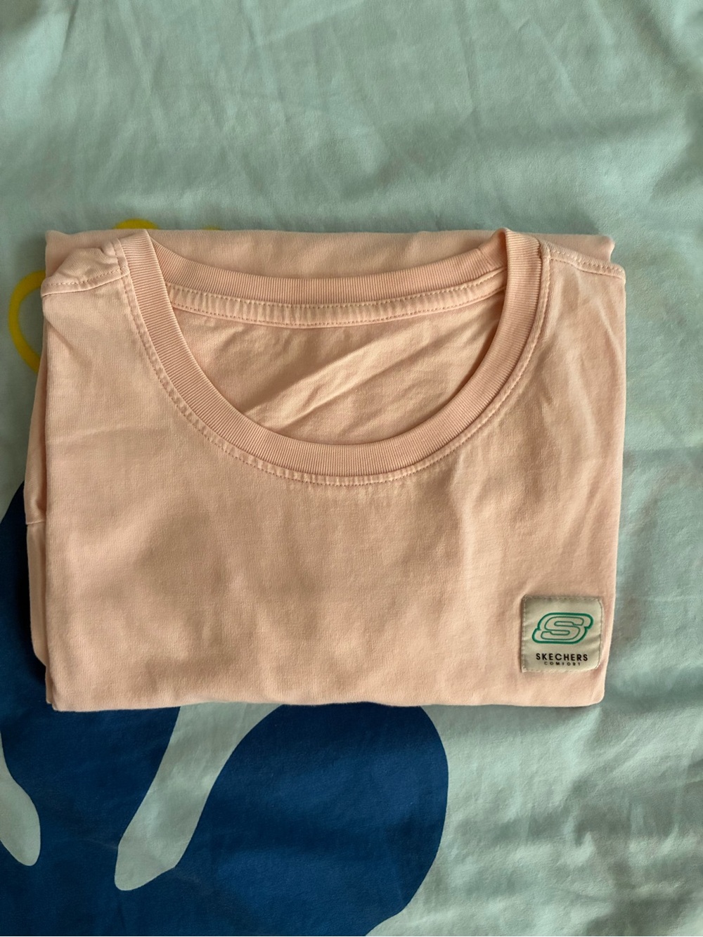 Skechers Light Pink Crewneck Tee with Logo Patch